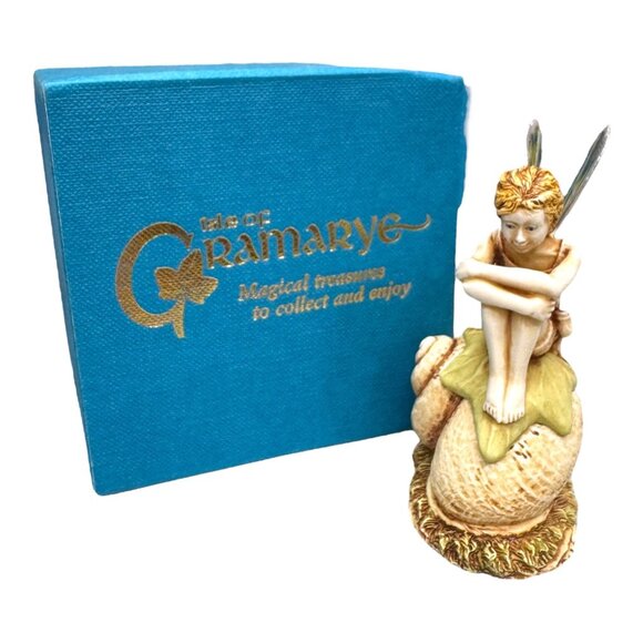 Bells Chymes Isle of Gramarye Faerie Children Trinket Box Harmony Kingdom Snail - Picture 3 of 11